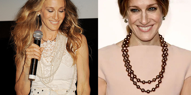 how icons wear pearl jewelry